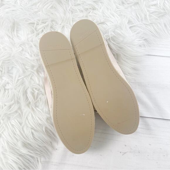 Miu Miu Women's Pink Satin Lace-up Platform Espadrille Sneaker Size‎ 42 - Picture 5 of 8